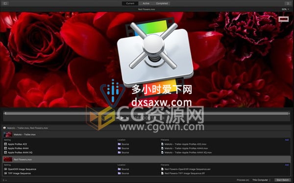 Mac中文 Compressor 4.4 苹果视频格式转换编码软件