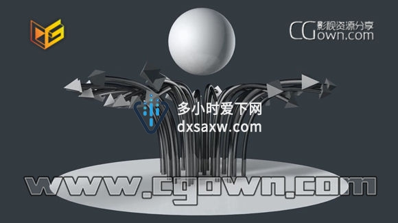 Cinema 4D使用MoSpline工具创建的很酷的弯曲效果教程