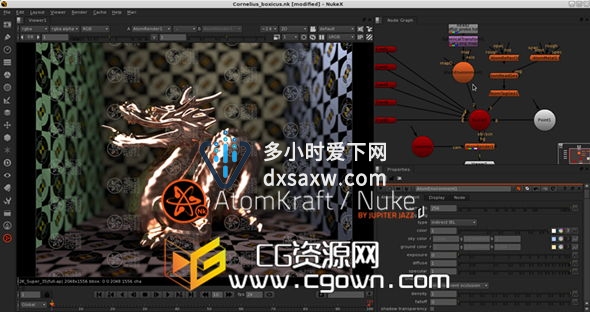Nuke 7/8强大的3D交互式工具插件 AtomKraft 1.3.2.1 for by Jupiter Jazz