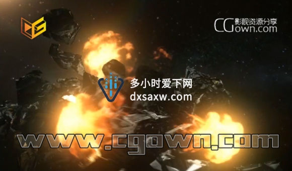 C4D、Maya与RealFlow教程 一起制作飞船爆炸场面特效合成教程 带工程文件