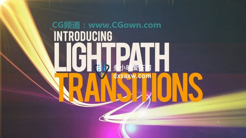 FCPX五彩炫光线转场插件LightPath Transitions for Final Cut Pro X