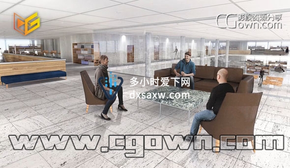 C4D教程 结合V-Ray创建大型环境效果图渲染培训视频教程