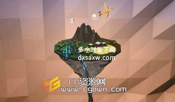 Cinema 4D创建一个低多边形岛教程+附加工程文件
