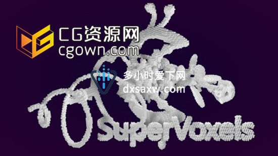 C4DR16像素化插件 Remotion4D SuperVoxels 131125 for Cinema4D WIN64
