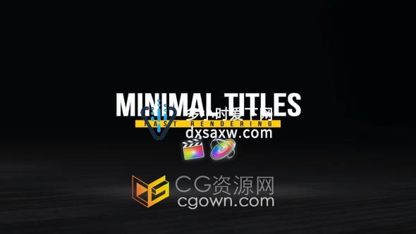 FCPX插件-24组文字标题动画视频字幕效果4K分辨率