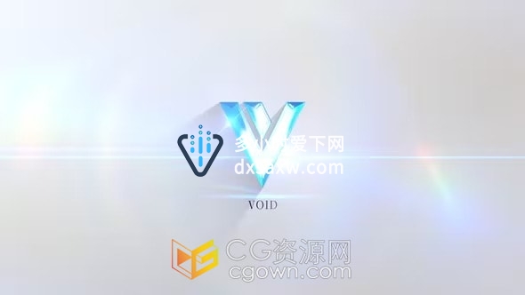 明亮光线绘画LOGO演绎动画视频片头4K分辨率AE模板下载