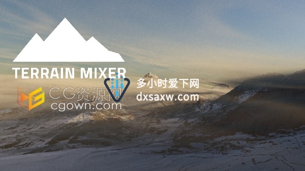 Blender插件Terrain Mixer v2.0.3生成地形自然环境 + 预设库