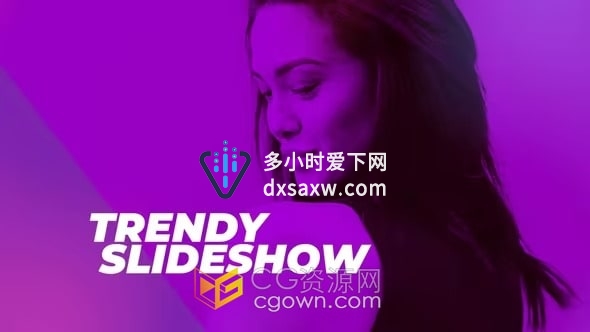 Trendy Slideshow FCPX插件时尚视频开场介绍宣传幻灯片动画