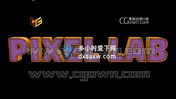 Cinema 4D制作LED灯效果标题带多通道材质亮度教程