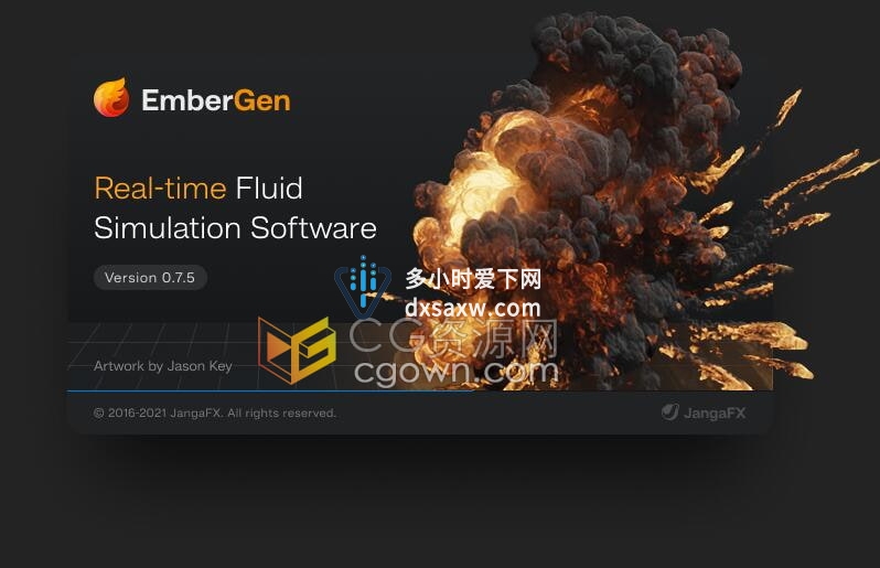 JangaFX EmberGen v0.7.5.9最快体积流体模拟器软件