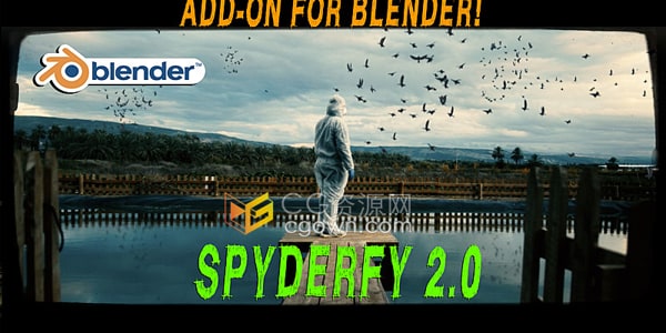 Spyderfy v2.5 Blender插件3D动物群体动画特效制作