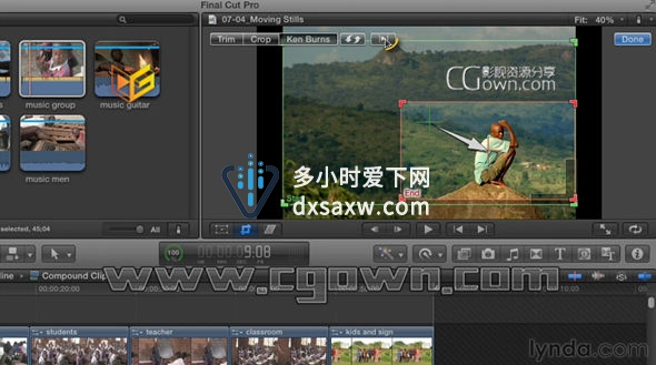 FCPX故事片剪辑视频教程 Lynda Effective Storytelling with Final Cut Pro X v10.1.x