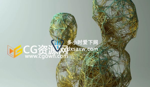 C4D教程 ThinkingParticles粒子与Python制作对象物体几何形状线框效果