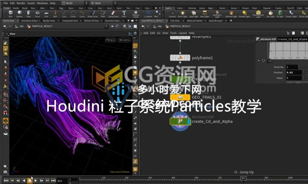Houdini视频教程粒子系统Particles全面学习特效案例培训课程