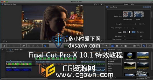 Final Cut Pro X 10.1完整一套视频培训特效教程