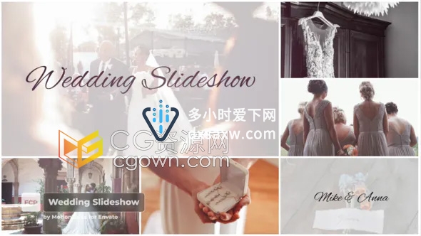 Wedding Slideshow FCPX插件婚礼视频相册照片幻灯片动画制作