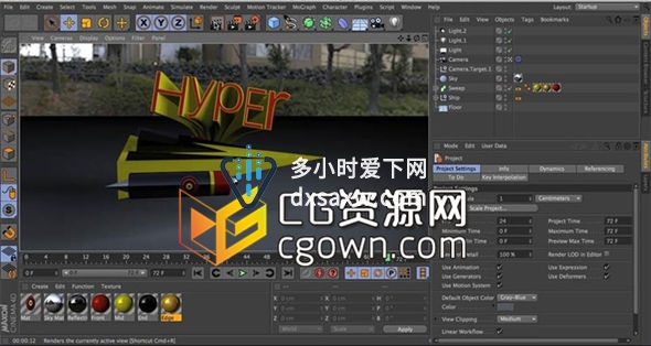 C4DR16全面基础培训视频教程 CINEMA 4D R16 Essential Training (Lynda)