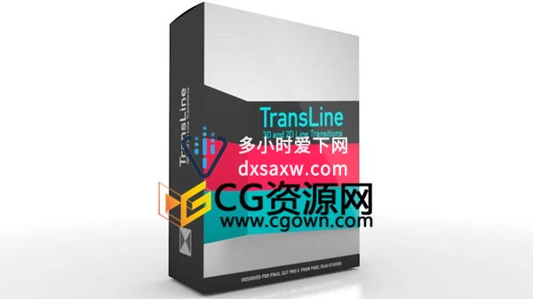 FCPX转场插件 30组2D/3D空间条形分割转场效果 Final Cut Pro X插件