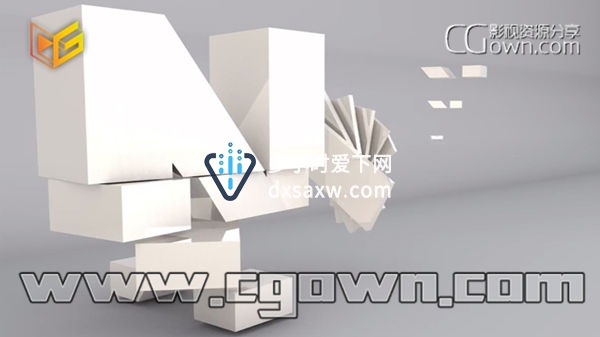 C4D视频教程 创建文字很酷的旋转图形动画