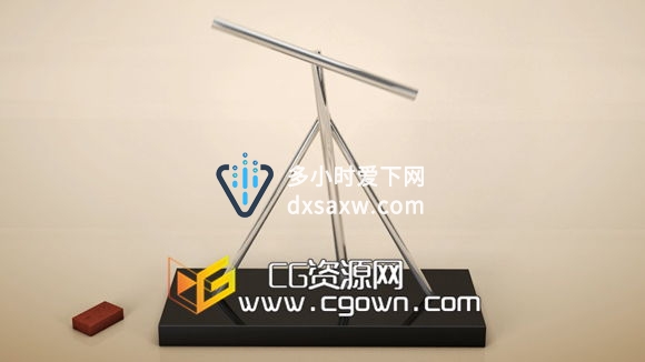 Cinema 4D创建一个非常简单的永动机 动画力教程