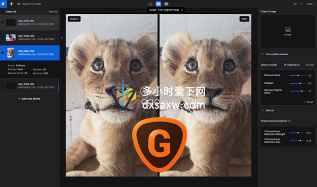 Topaz Gigapixel AI 5.9.0人工智能无损放大图片软件工具