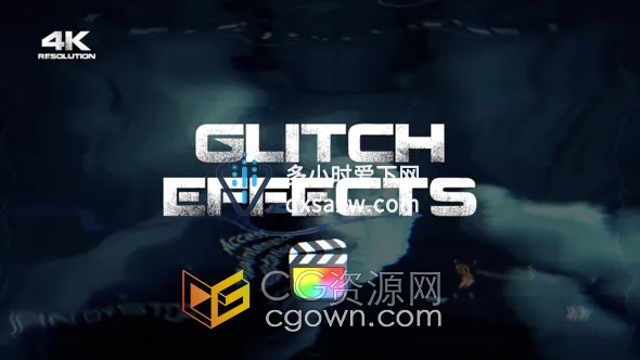 Glitch Effects FCPX插件30个毛刺故障特效画面效果