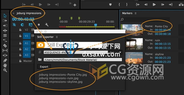 PR扩展脚本 Stillexporter 1.0.1 静帧图片快速导出工具 Premiere Pro Win/Mac
