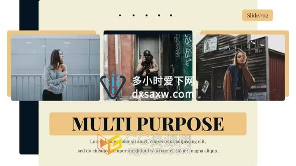 FCPX幻灯片模板插件时尚设计照片动画宣传视频制作