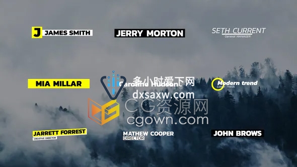 Lower Thirds 3.0 FCPX插件9组简约文字标题字幕动画