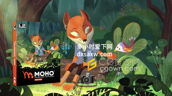 Moho Pro v13.5.3中文版本制作二维卡通角色绑定动画软件