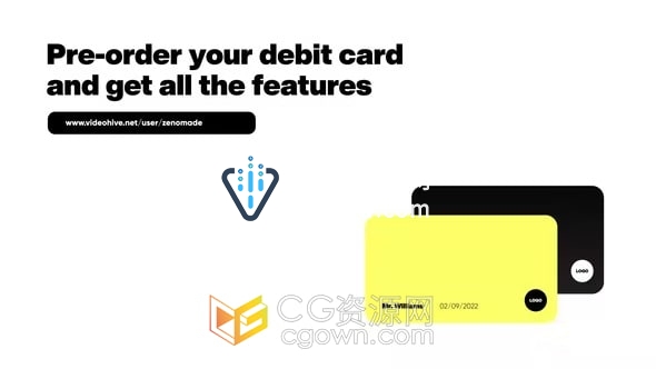 银行或会员卡片介绍宣传视频动画-AE模板下载