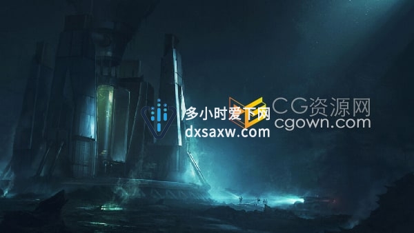 C4D创建电影中科幻CG场景单帧效果视频教程