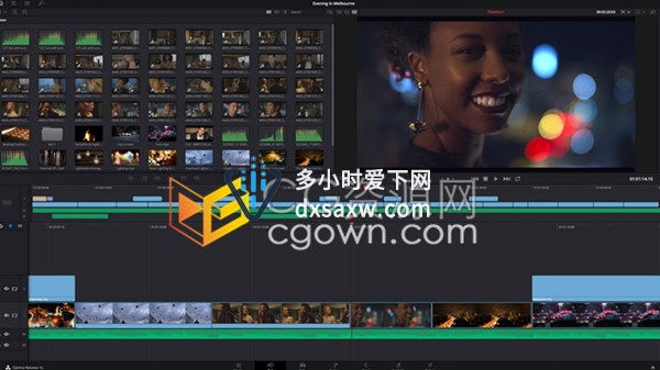 详细了解学习DaVinci Resolve 16中工作CUT快编功能流程视频教程下载