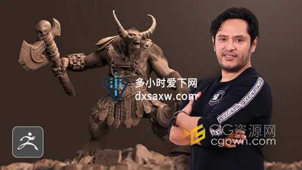 神奇生物数字雕塑海妖3D设计建模ZBrush视频教程