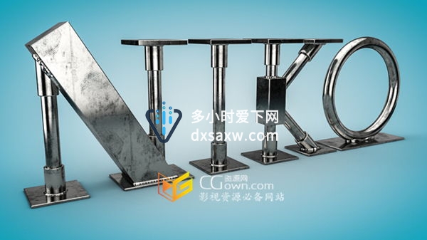 C4D材质教程 制作金属焊接污迹肮脏钢铁质感 Cinema 4D教程