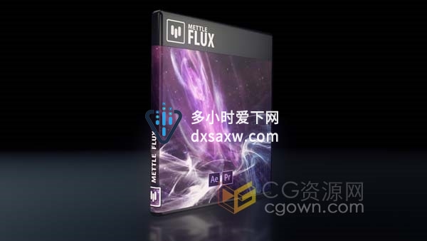 Mettle Flux v1.15 AE/PR插件生成抽象梦幻星云科幻背景动画