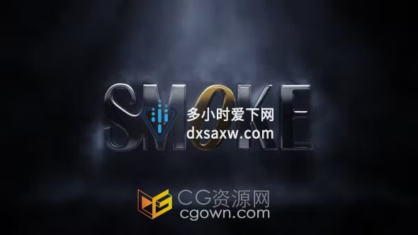 烟雾特效环境LOGO三维动画视频片头-AE模板下载