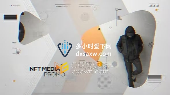 达芬奇模板-时尚媒体宣传前沿技术区块链NFT介绍视频