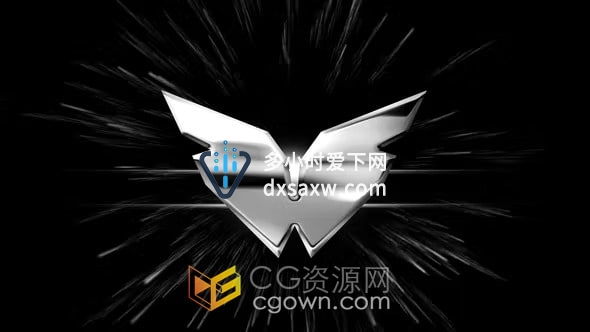 光泽金属LOGO动画视频片头标志效果-AE模板下载