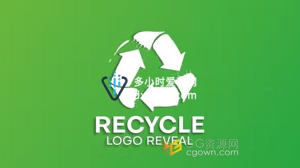 绿色生态回收再利用环保主题宣传视频片头-AE模板