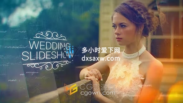 AE模板-婚礼和浪漫开场白复古故事产品发布视频