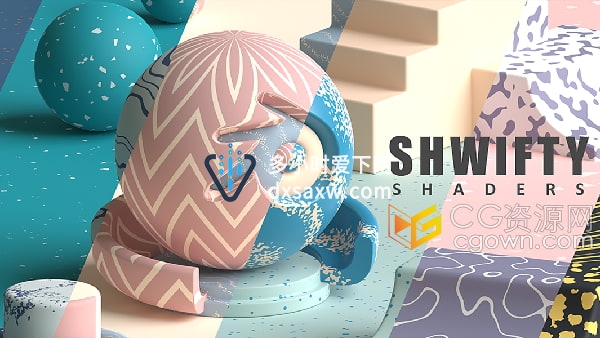 Shwifty Shaders V1.2 Blender插件混合纹理材质着色器预设