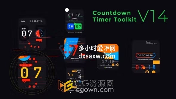 PR模板-倒数计时器工具包Countdown Timer Toolkit V14