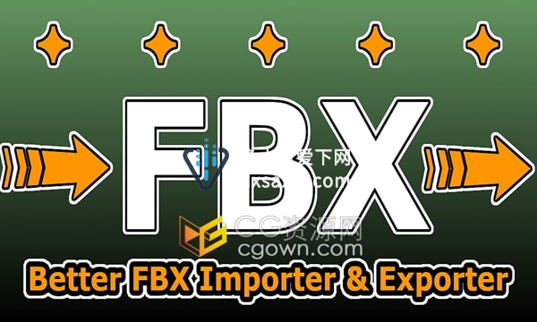 Blender导入导出FBX模型插件Better FBX Importer & Exporter v5.1.4