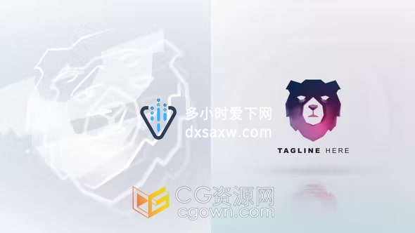 明亮LOGO标志动画视频片头4K分辨率-AE模板下载