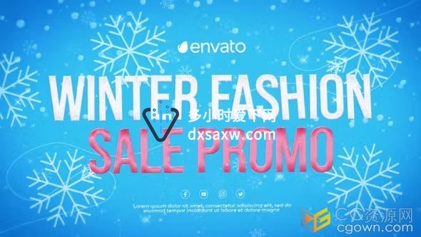 冬季时装广告视频AE模板品牌宣传在线精品展示