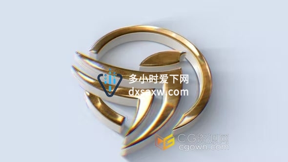 绘画3D标志动画金属LOGO品牌宣传片头-AE模板下载