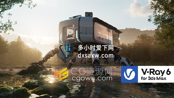 Vray渲染器V-Ray V6.00.20支持3ds Max 2018~2023版本