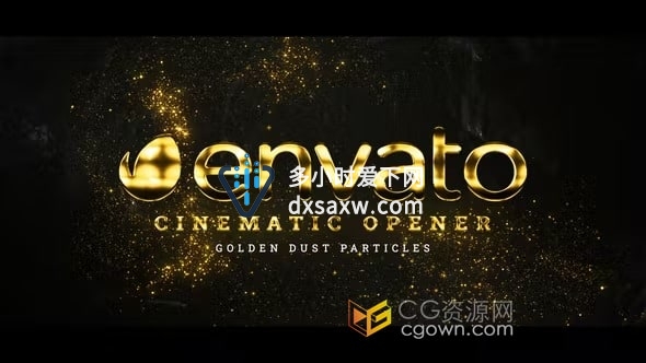 2023年公司晚会颁奖典礼宣传视频金色粒子动画-AE模板