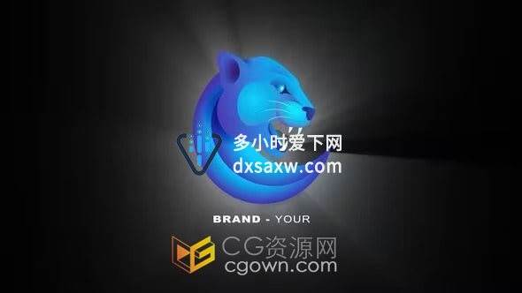 发光扫光LOGO动画4K分辨率视频片头-AE模板下载